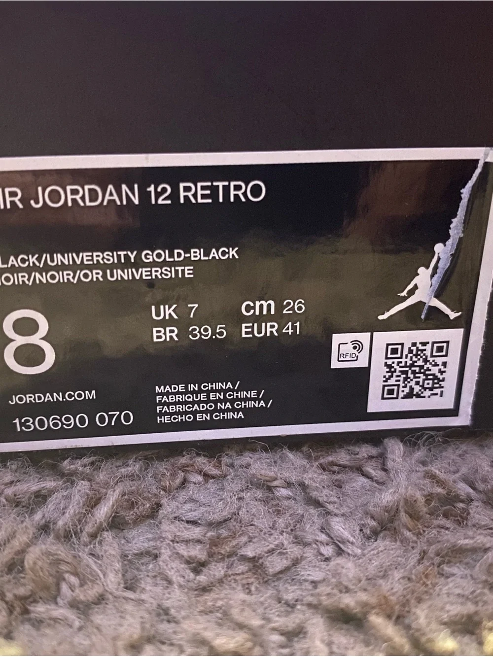 Jordan Mens High-Top Sneakers in Black and Yellow